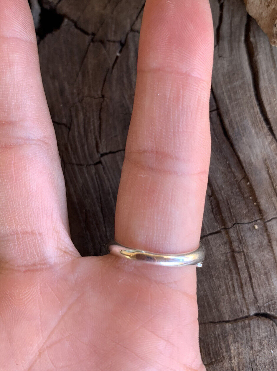 Handcrafted Pink Dream Mojave & Sterling Silver Square Stone Ring