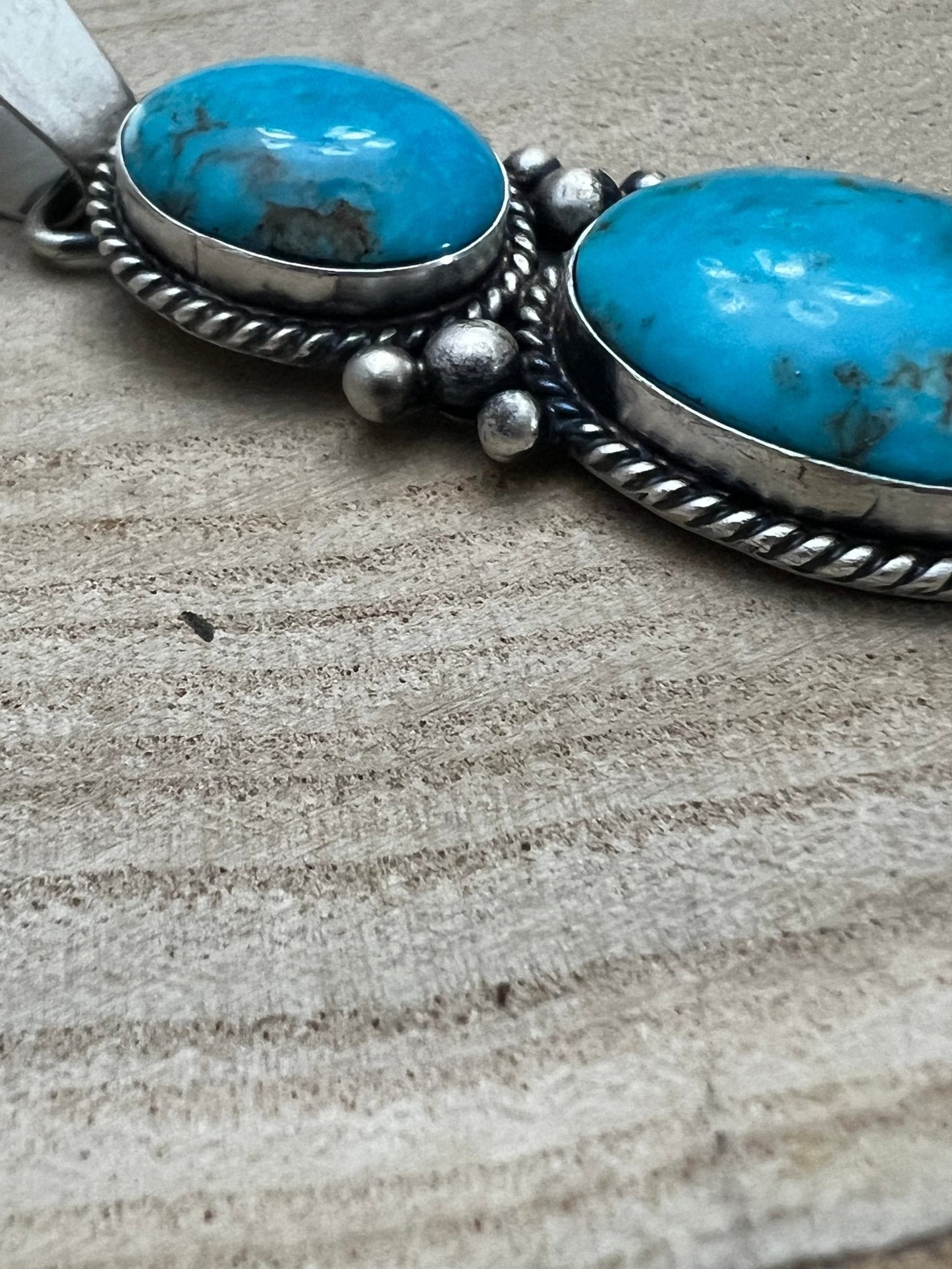 Paul Livingston Turquoise & Sterling Silver Pendant