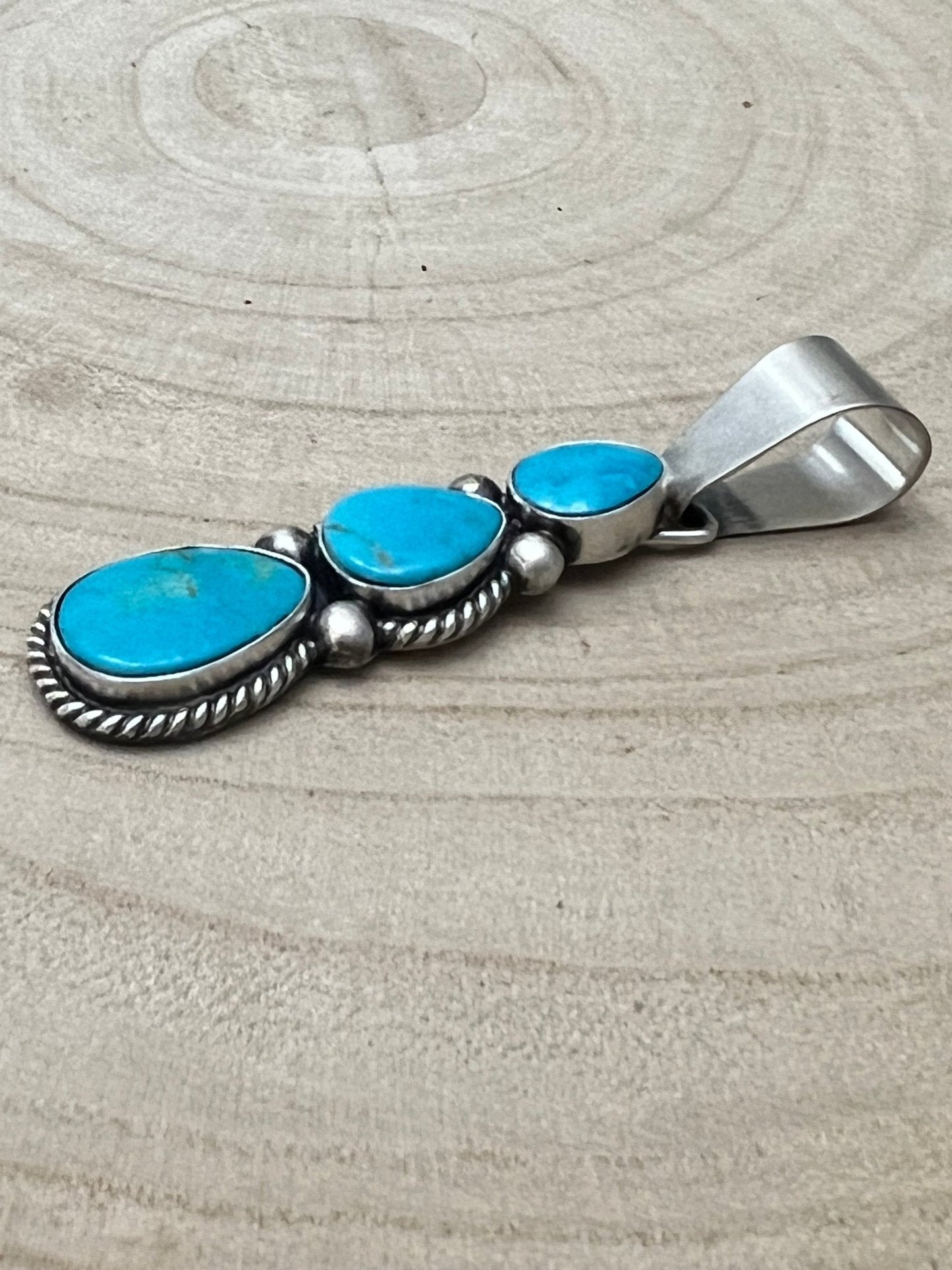 Paul Livingston Turquoise & Sterling Silver Pendant