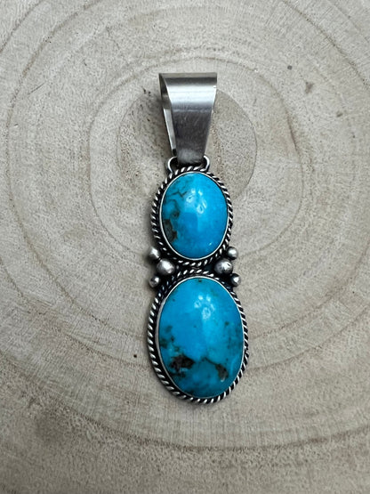 Paul Livingston Turquoise & Sterling Silver Pendant