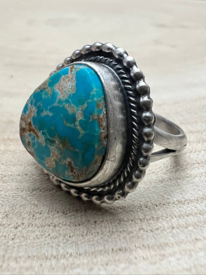 Randy Billy Royston Turquoise & Sterling Silver Ring - Size 9.5