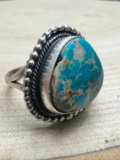 Randy Billy Royston Turquoise & Sterling Silver Ring - Size 9.5