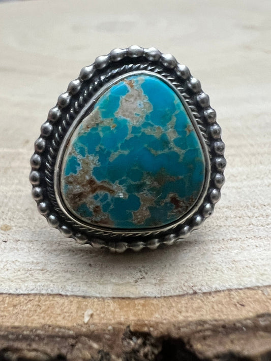 Randy Billy Royston Turquoise & Sterling Silver Ring - Size 9.5